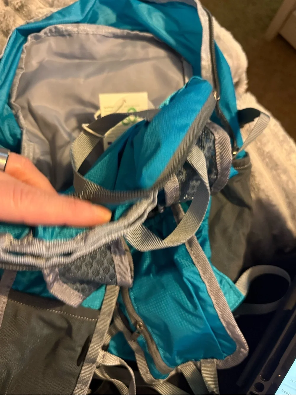 Waterfly Teal Backpack for Men – Lightweight Everyday Pack